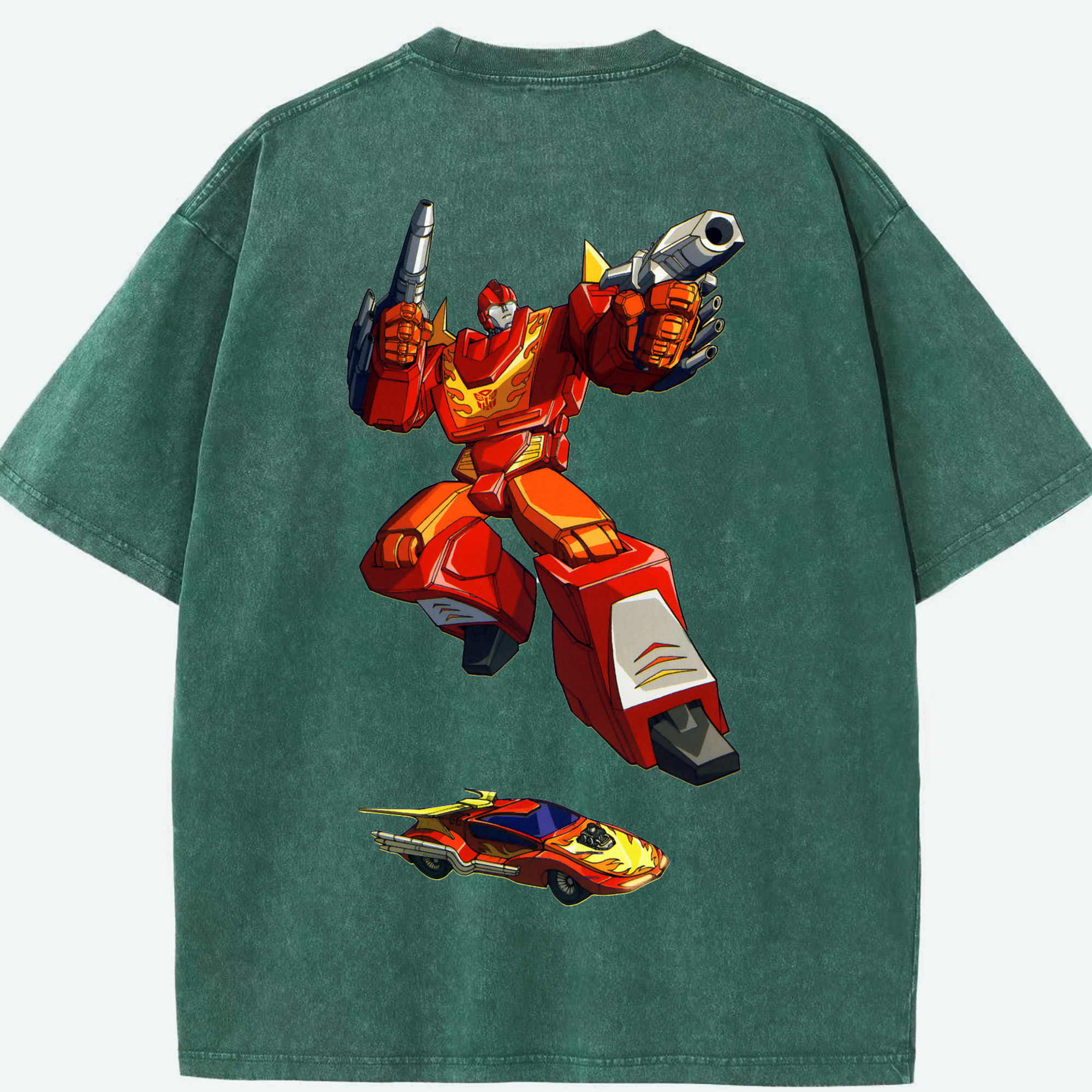 （画像用）  綿100% ヴィンテージ風 半袖Tシャツ（背面プリント）
